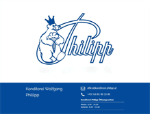 Tablet Screenshot of konditorei-philipp.at
